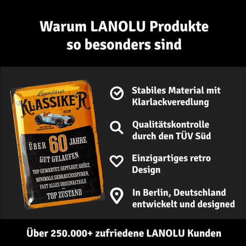 Blechschild Geburtstag Klassiker 60 Jahre