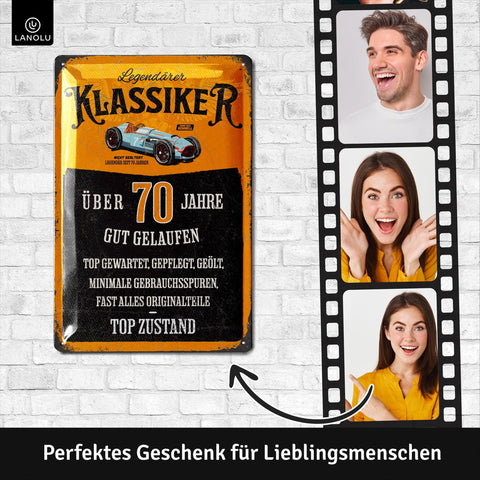 Blechschild Geburtstag Klassiker 70 Jahre