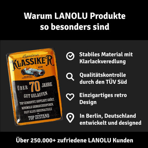 Blechschild Geburtstag Klassiker 70 Jahre