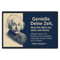 Albert Einstein Genieße deine Zeit Blechschild