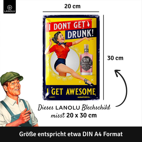 Blechschild get awesome