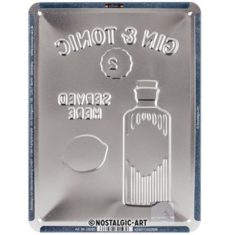 Gin Tonic Blechschild