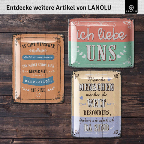Blechschild Glück Entscheidung