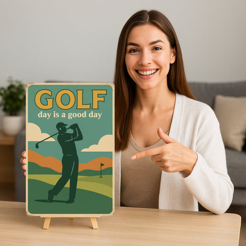 Golf Day is a good Day Blechschild