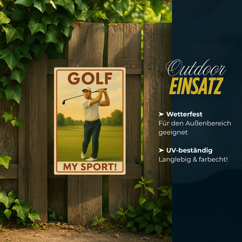 Golf my Sport Blechschild