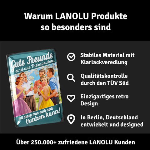 Blechschild Gute Freunde