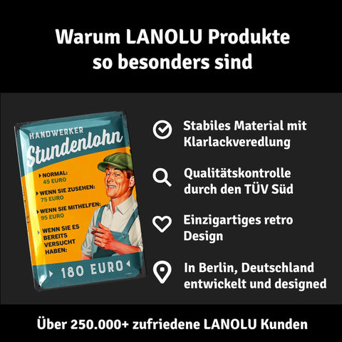Blechschild Handwerker Lohn