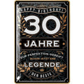 Blechschild Der Beste 30 Jahre
