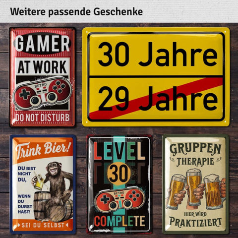 Blechschild Der Beste 30 Jahre