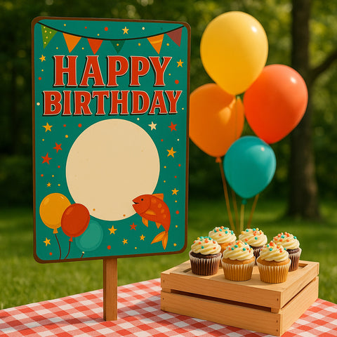 Happy Birthday Blechschild