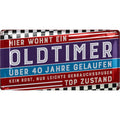 Blechschild Oldtimer 40 Jahre
