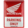 Honda MC - Parking Only Blechschild