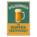 Hopfen Treffpunkt Blechschild