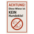 Kein Hundeklo Blechschild