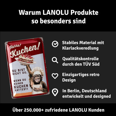 Blechschild Hurra Kuchen!