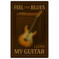 I love my Guitar Blechschild