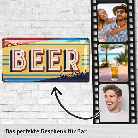 Blechschild Ice Cold Beer
