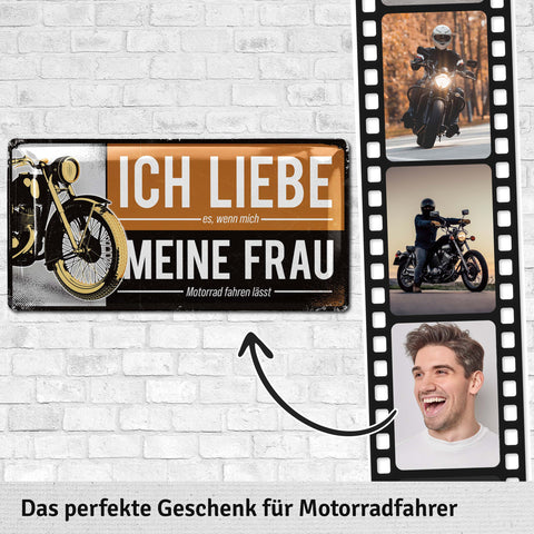Blechschild Ich liebe meine Frau