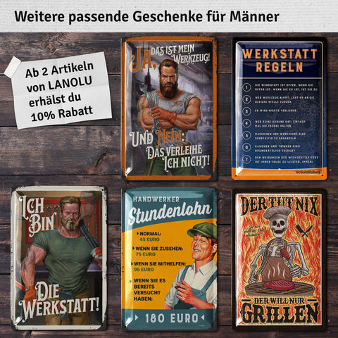 Blechschild Ich liebe meine Frau