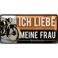 Blechschild Ich liebe meine Frau