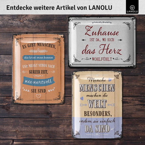 Blechschild ich liebe uns