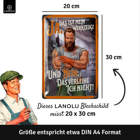 Blechschild Das ist mein Werkzeug