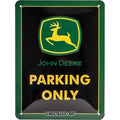 John Deere Blechschild Parking only