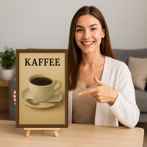 Kaffee Blechschild