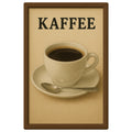 Kaffee Blechschild