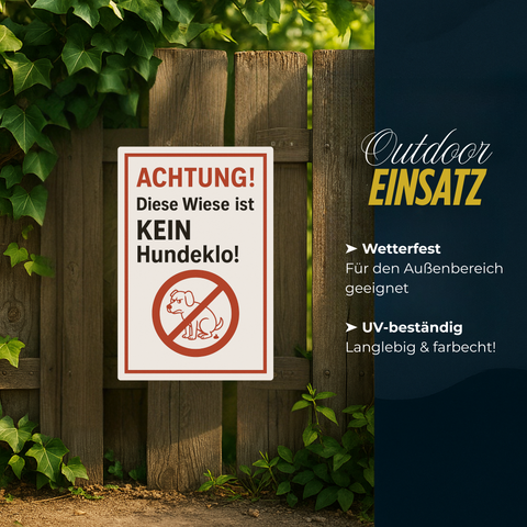 Kein Hundeklo Blechschild