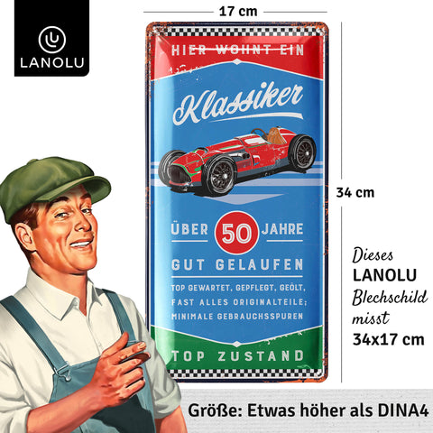 Blechschild Klassiker 50 Jahre