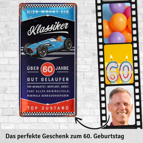 Blechschild Klassiker 60 Jahre