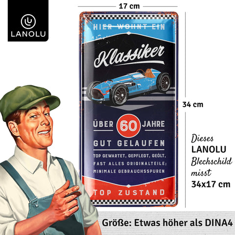 Blechschild Klassiker 60 Jahre