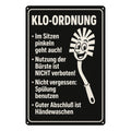 Klo Ordnung Blechschild
