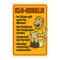 Klo Regeln Blechschild - 20x30cm