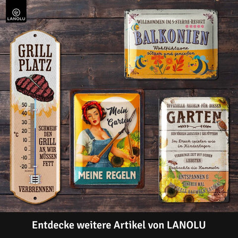 Blechschild Balkonien