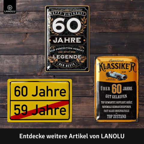 Blechschild Original 60 Jahre