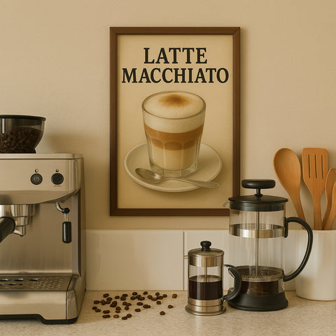 Latte Macchiato Blechschild