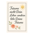 Lebe deine Träume Blechschild