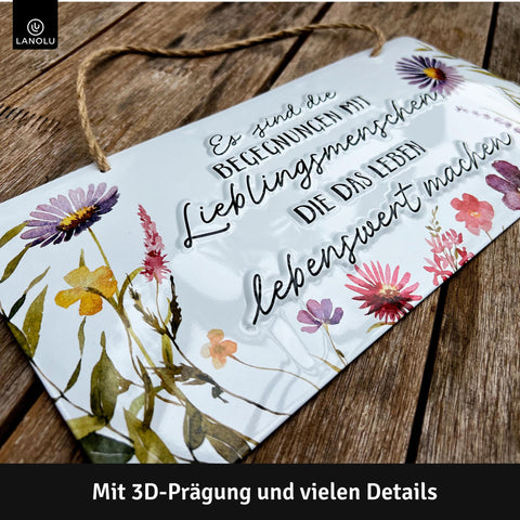Blechschild Lieblingsmenschen