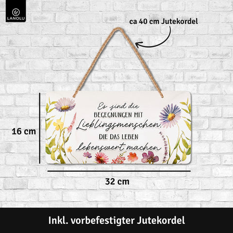 Blechschild Lieblingsmenschen