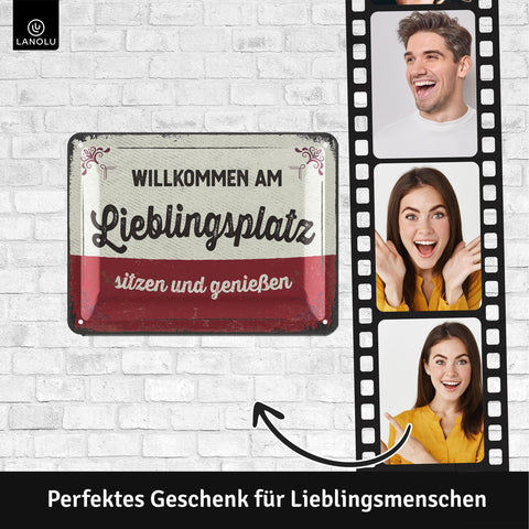 Blechschild Lieblingsplatz