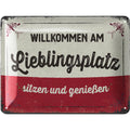 Blechschild Lieblingsplatz
