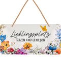Blechschild Lieblingsplatz genießen