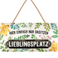 Blechschild Lieblingsplatz quer