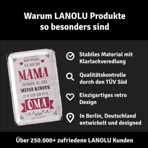 Blechschild Mama Kinder Oma