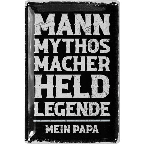 Blechschilder Set für eine Man Cave