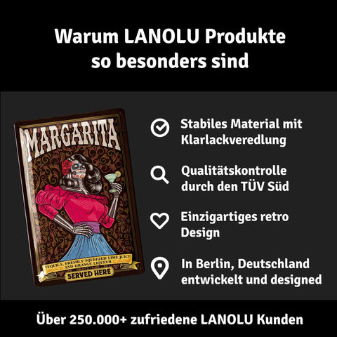 Blechschild Margarita