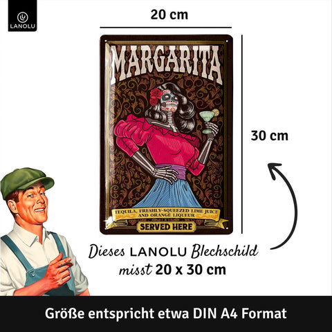 Blechschild Margarita