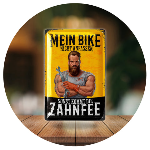 Blechschild Mein Bike